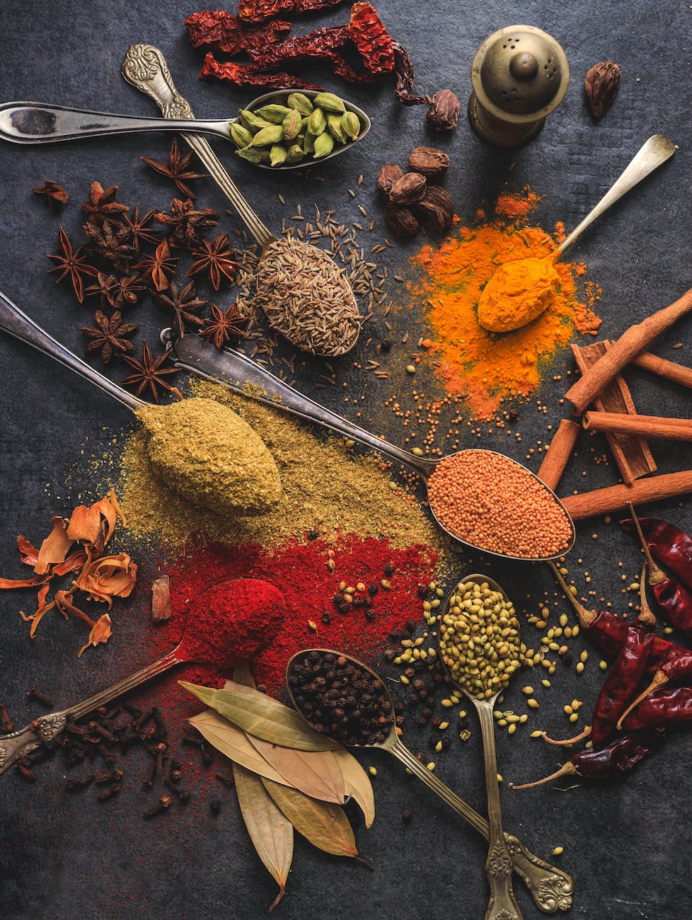 assorted cooking spices