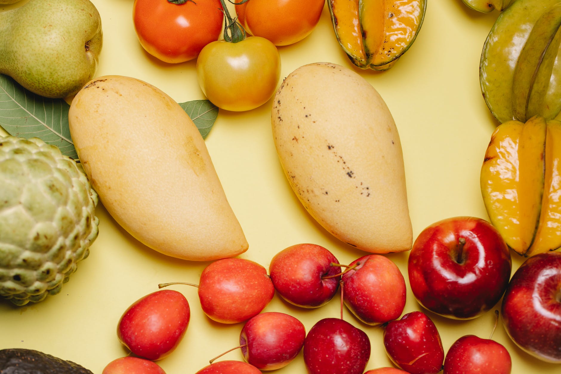 bunch of various exotic fruits