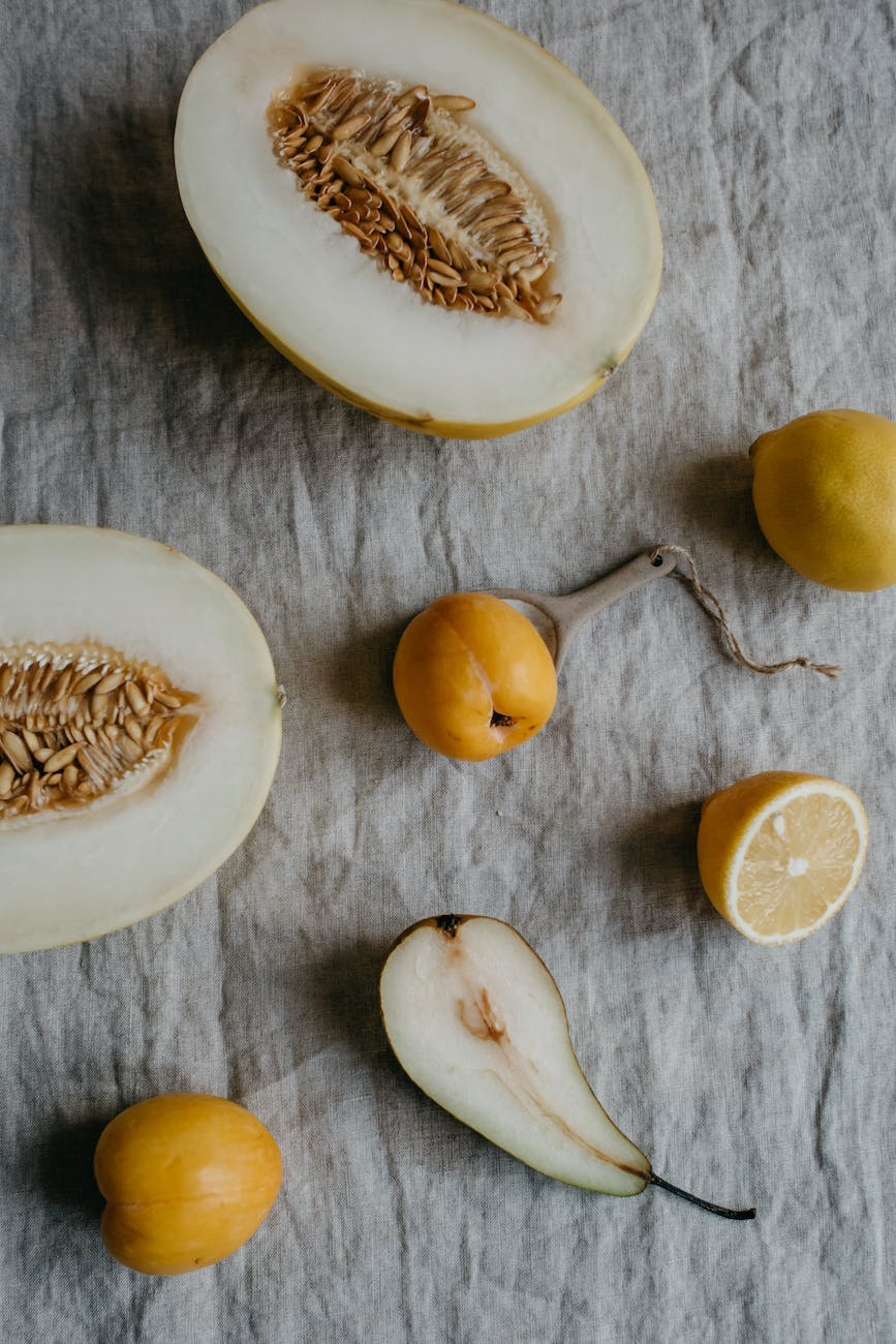 studio shot of fruits